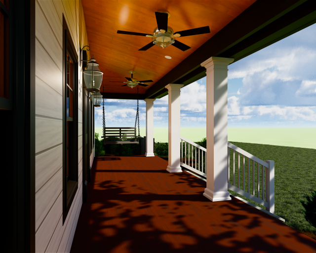 Front Porch Remodel Render